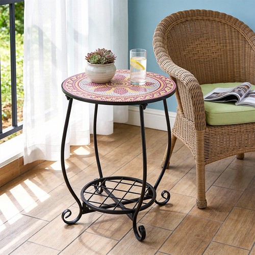 Outdoor mosaic bistro round - outdoor,
