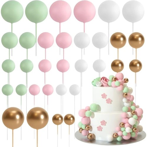 20pcs balls cake topper - balls,