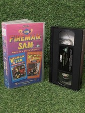 2 on 1 Fireman Sam Back in a Blaze of Glory - BBC VHS Video 1996