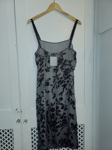 Grey black velvet silk - grey,