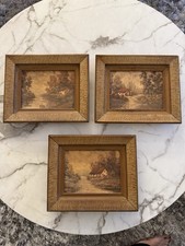Set of 3 Vintage Textured
