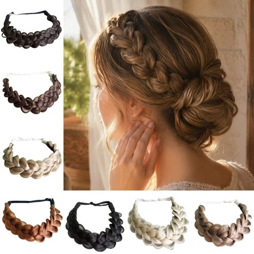 Synthetic braided hair band - braided,