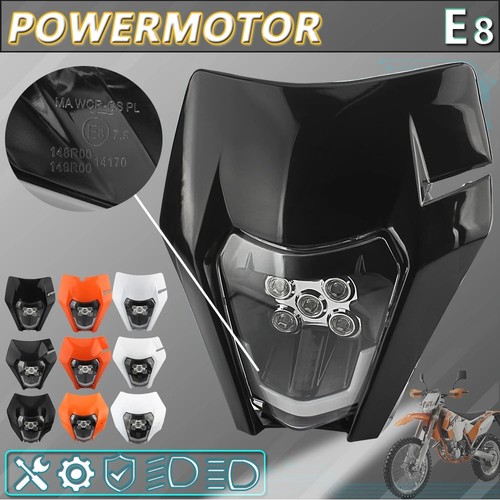 Ktm exc led headlight - exc, plate