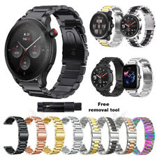 Stainless Steel Watch Strap For Huami Amazfit GTR 4 3 2 2e GTS 4 3 2 Strato Band