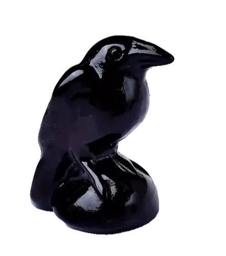 Black obsidian crow raven - obsidian,