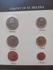 Coin Sets of All Nations - Colony Of St. Helena Uncirculated Coin Set Coa Inc