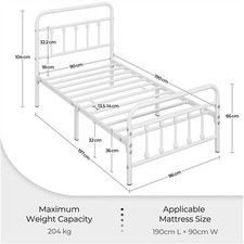 3ft Single Vintage Iron