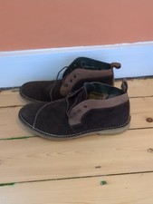 Barbour Mens Shoes Brogues Formal Brown Lace Up Suede Leather Non Slip UK10