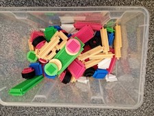 Stickle Bricks Approx 68 Pieces Including Wheels  Building Construction 