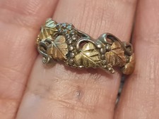 silver black hills gold ring