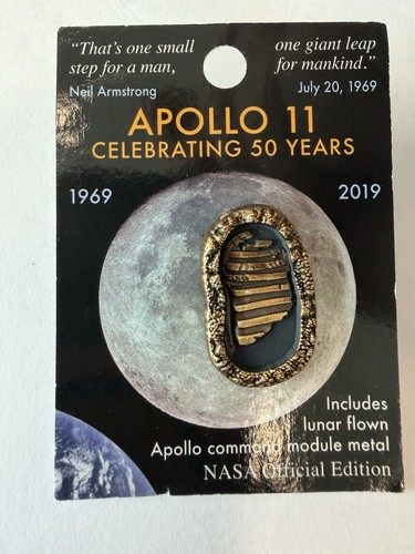 Pin flown metal nasa apollo - nasa, 11