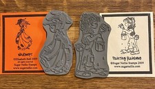 Sugar Nellie stamps “windswept” & “painting rainbows"