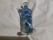 Mint Cond Uredale Swirl Murano Style Glass 4.5"