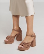 Taupe Platform Sandals - Size