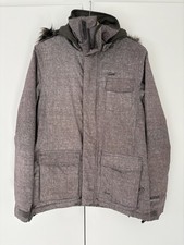 Protest Women's Ski/Board Jacket Size 10 Small - Grey, Brown detachable hood