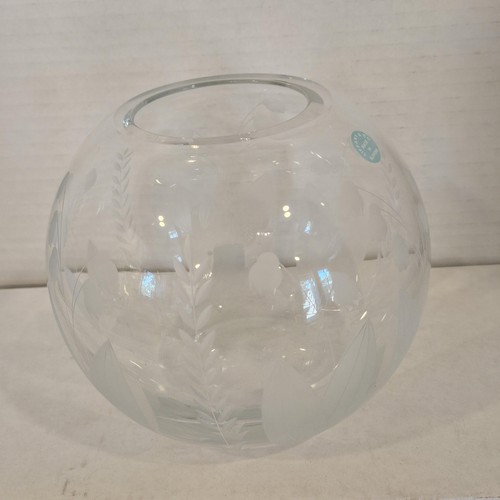 Tiffany crystal vase lily - &,