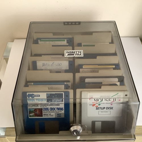 Vintage diskette file - vintage,