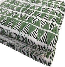 Indian kantha quilt bedspread - kantha,
