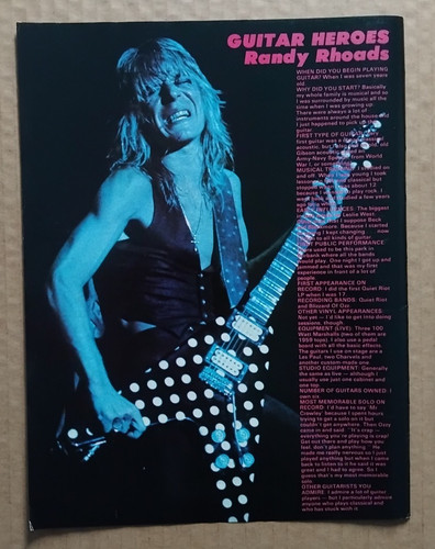 Randy rhoads guitar - guitar, heroes