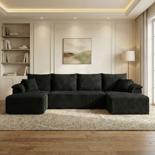 338cm shaped seater - 338cm, 6-seater