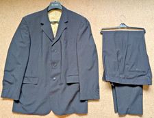 Karl Jackson Men’s 2 Piece Suit - Navy Pinstripe - Chest 46” Waist 38” Leg 31”