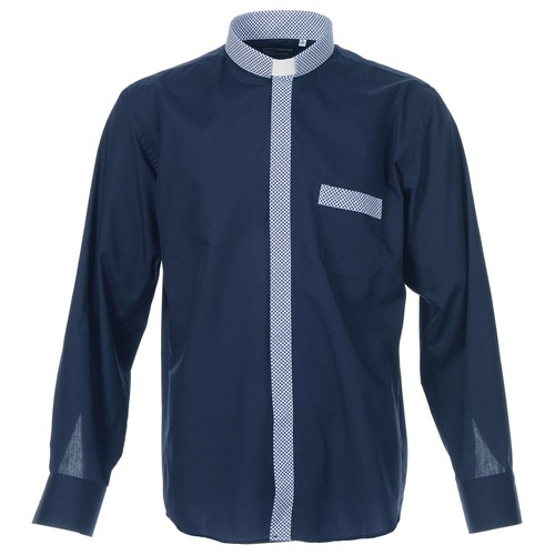 Long sleeved clerical shirt - long-sleeved,