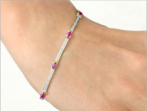 9ct yellow gold ruby - gold,