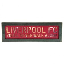 Liverpool FC Light Up Wooden Sign LFC Official
