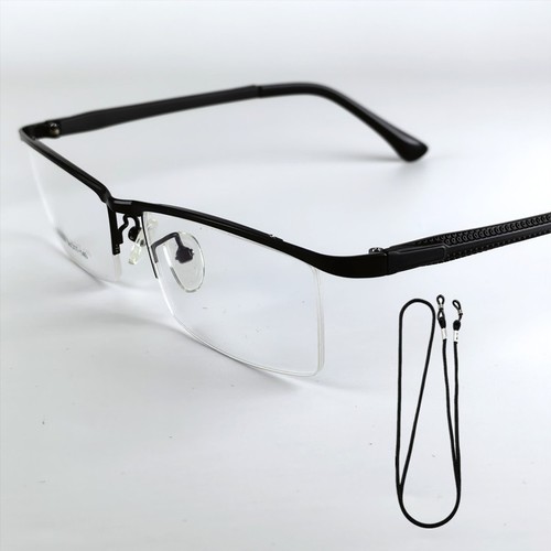 Black browline eyeglasses - browline,