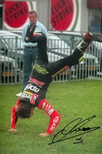 Max Biaggi Hand Signed Chesterfield Aprilia 12x8 Photo MotoGP Autograph 2