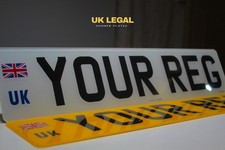 PAIR OF NUMBER PLATES UK