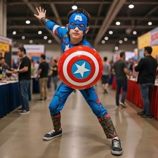 Captain America Muscle Cosplay