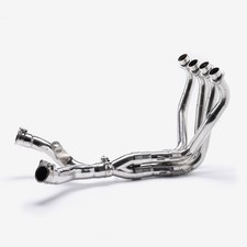 Lextek Stainless Steel Exhaust Downpipe Header Twin Sided Kawasaki Z1000SX 10-19
