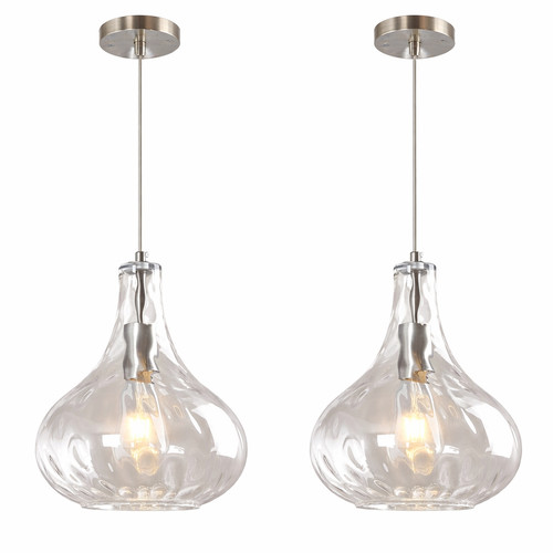 Set glass pendant lights - glass,