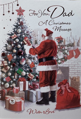 Dad christmas card father - christmas,