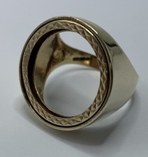 9ct Yellow Gold Plain Half