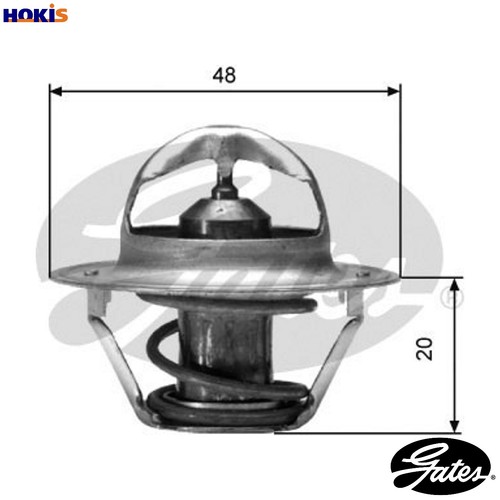 Thermostat coolant th00388g1 - thermostat,