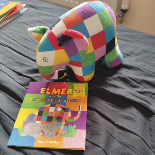 Elmer soft plush - toy, +