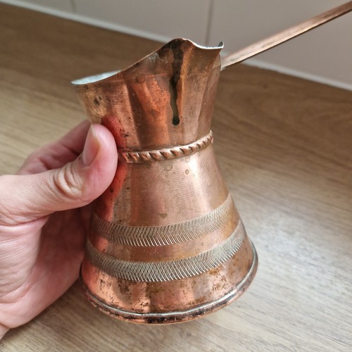 Vintage copper coffee pot - copper,