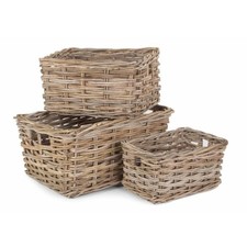 Rectangular Grey Rattan