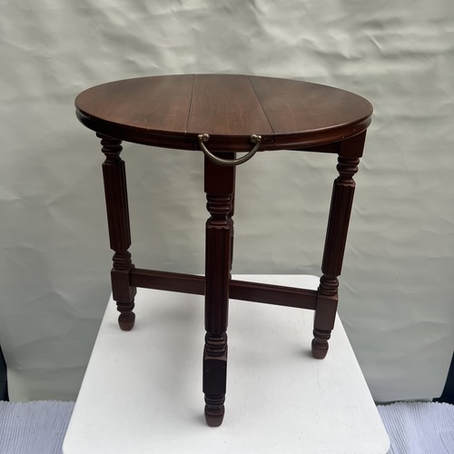 Round folding side table - folding,