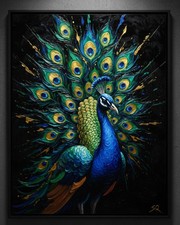 Peacock Bird Wall Art Decor