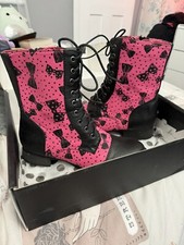 Iron Fist Size 6 Pink Now Combat Boots