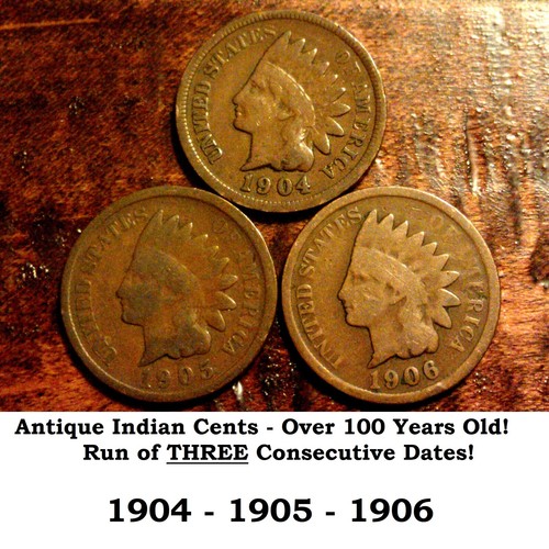 Lot run three indian head - run,