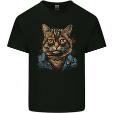 A Streetwise Cat With Glasses Mens Light Cotton T-Shirt