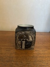 Troika Pottery Cube Vase by