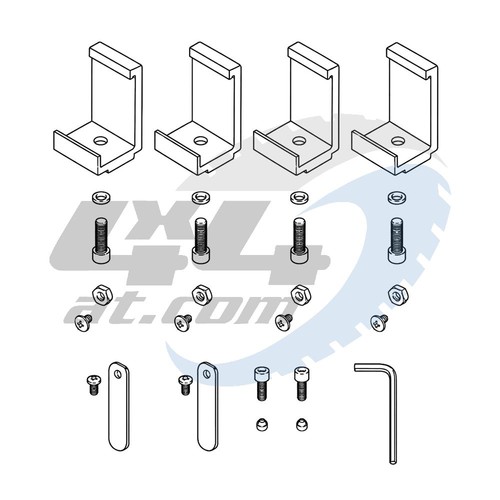Roll lock hardware kit - kit, 511m