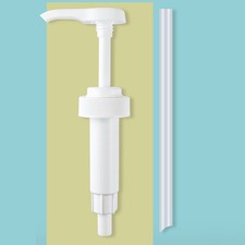 White Plastic Press Pump Food