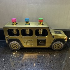 Au Vodka Gold Hummer Car Display Tin EMPTY BOTTLES