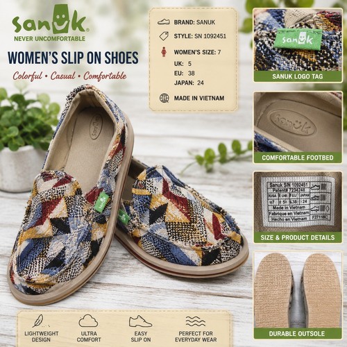 Sanuk womens slip shoes - sanuk,